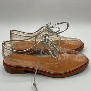 Bruno bianci clear wingtip Oxford shoes
